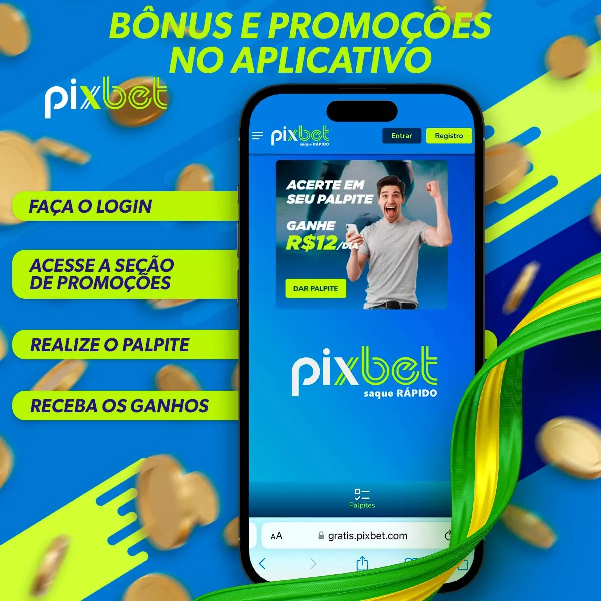 Bônus e promoções no aplicativo Pixbet para Android Brasil