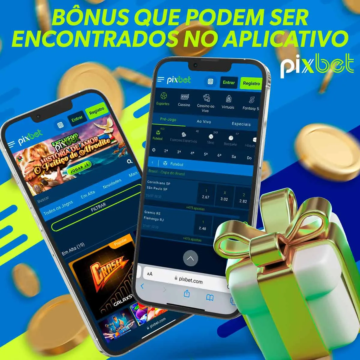 Bônus no aplicativo Pixbet Brasil