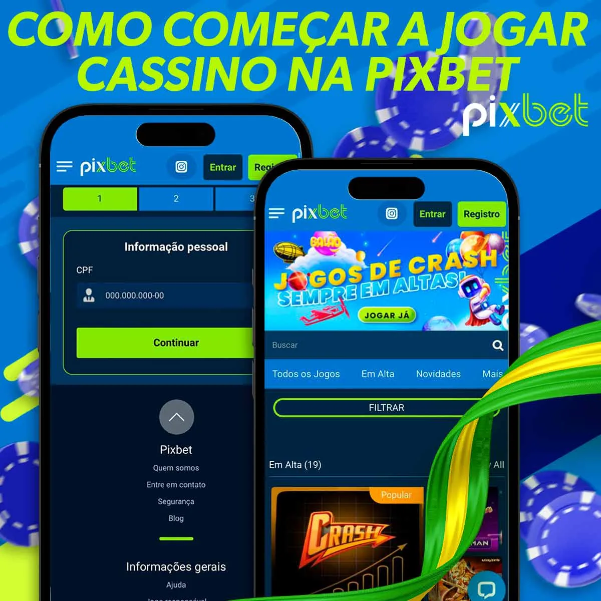 Como começar a jogar jogos de cassino no aplicativo Pixbet Brasil