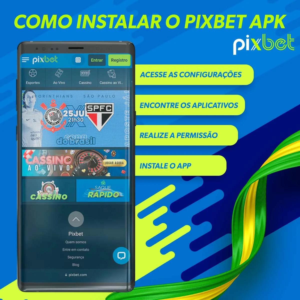Fazendo download do aplicativo pixbet no Android