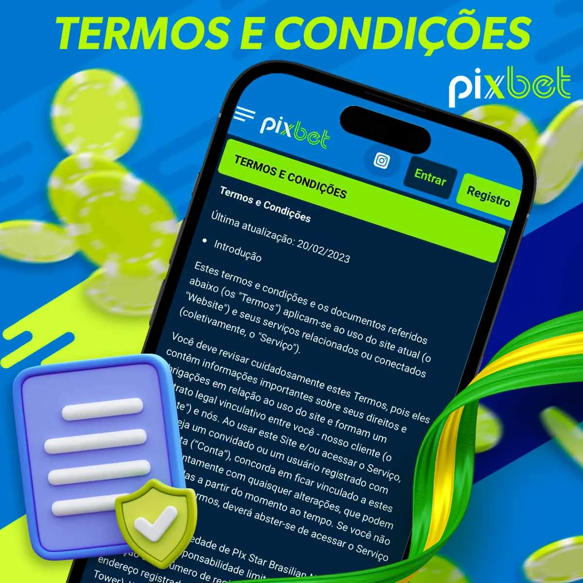 Termos e condições para usar o bônus do aplicativo Pixbet Brasil