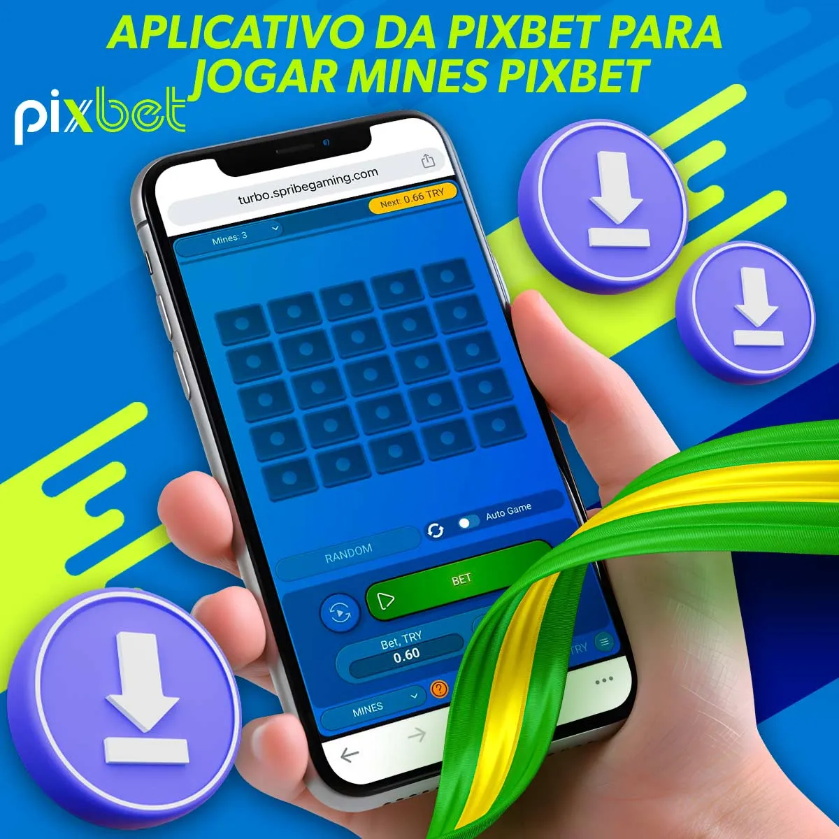 Como baixar e instalar o aplicativo móvel Mines by Pixbet no Brasil