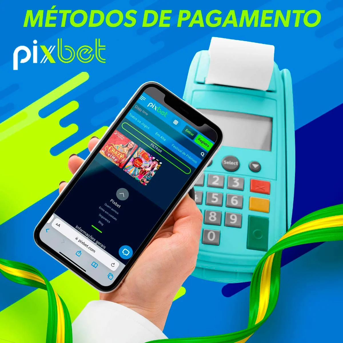 Métodos de pagamento rápidos e seguros estão disponíveis na aplicação Pixbet