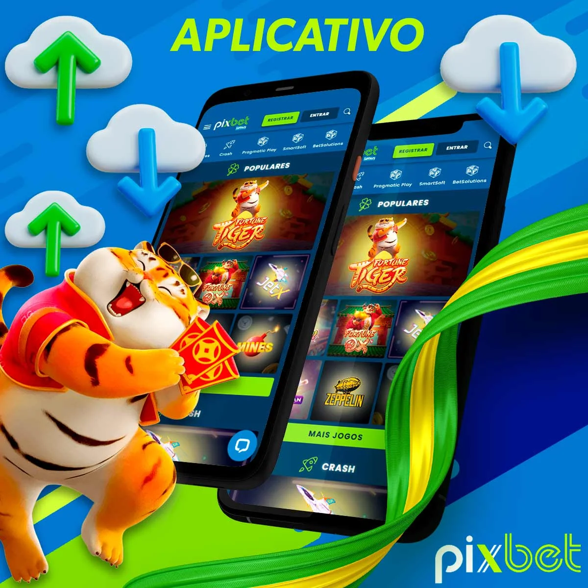 Instruções de instalação do aplicativo móvel PixBet para o jogo Fortune Tiger