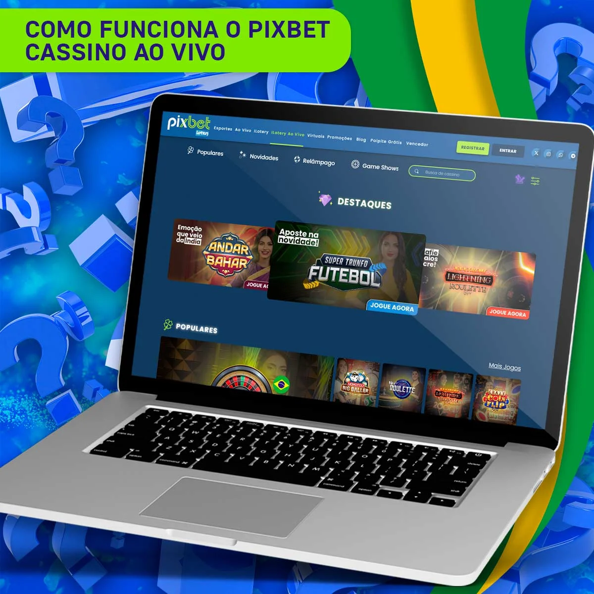 Cassino ao vivo na app Pixbet