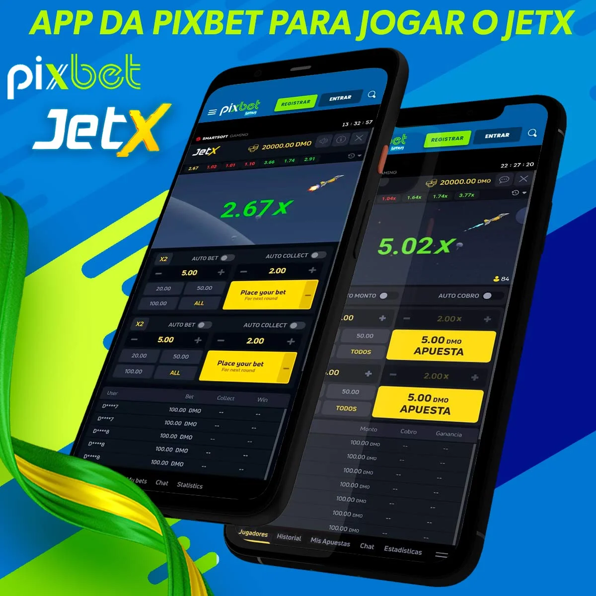 Informações sobre a aplicação Pixbet para jogar JetX