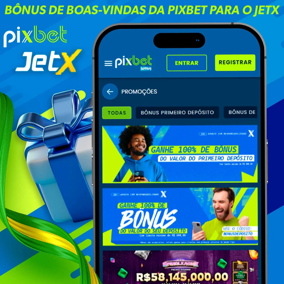 Informações sobre o bónus de boas-vindas Pixbet para JetX