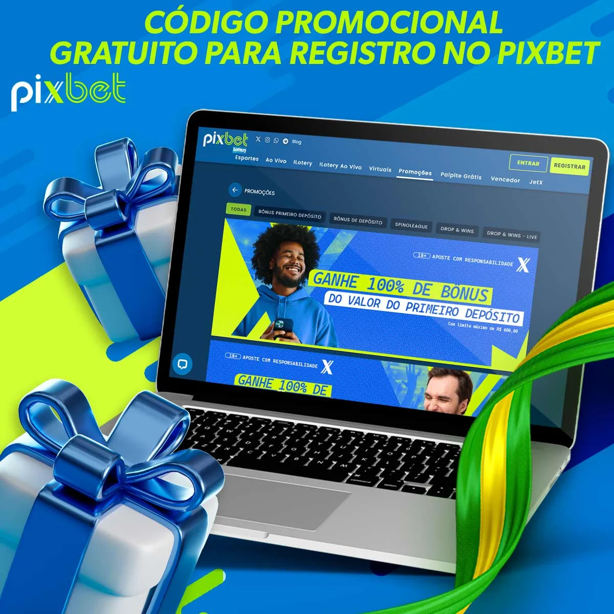 Informações sobre o código promocional gratuito para o registo Pixbet