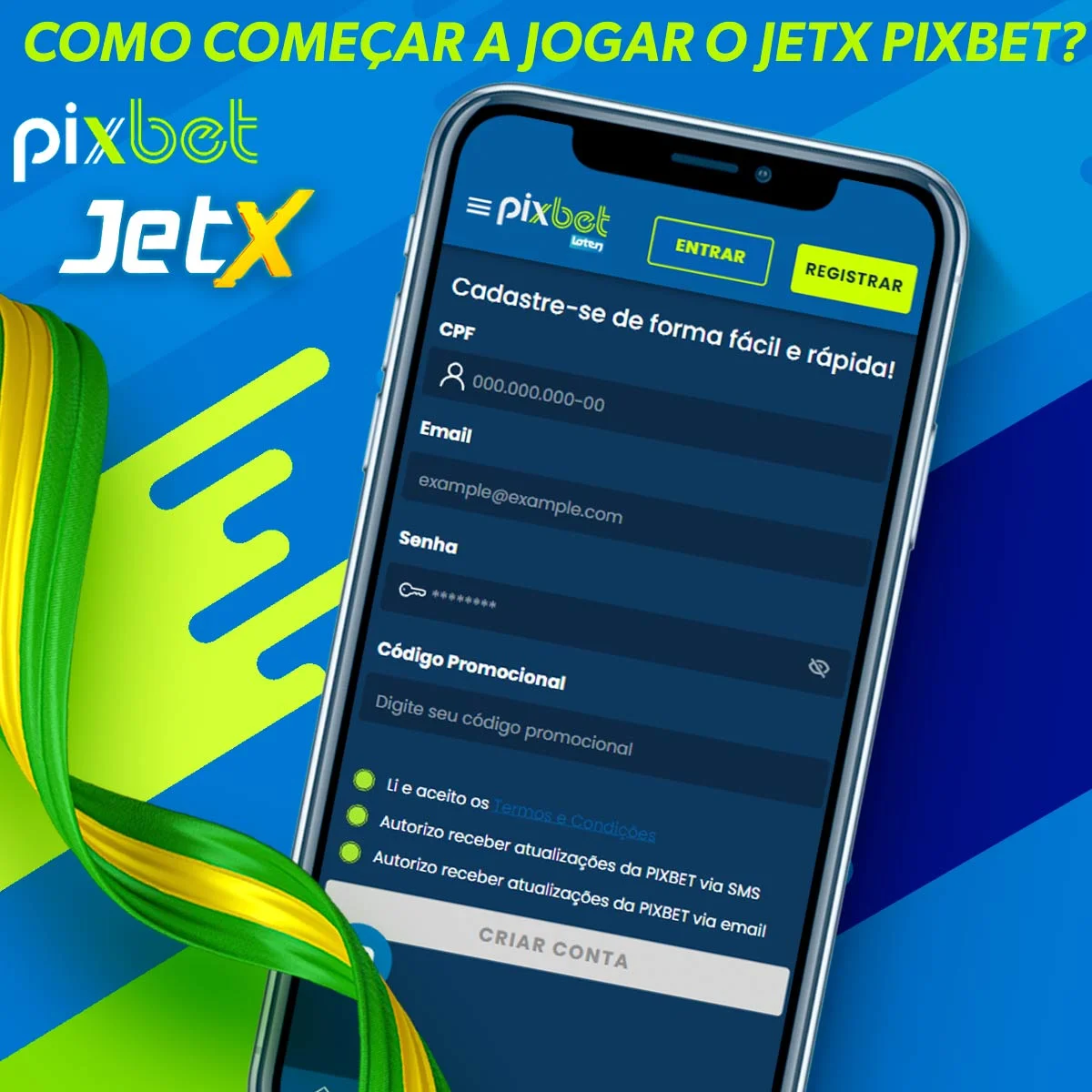 Informações sobre o início de um jogo em JetX Pixbet