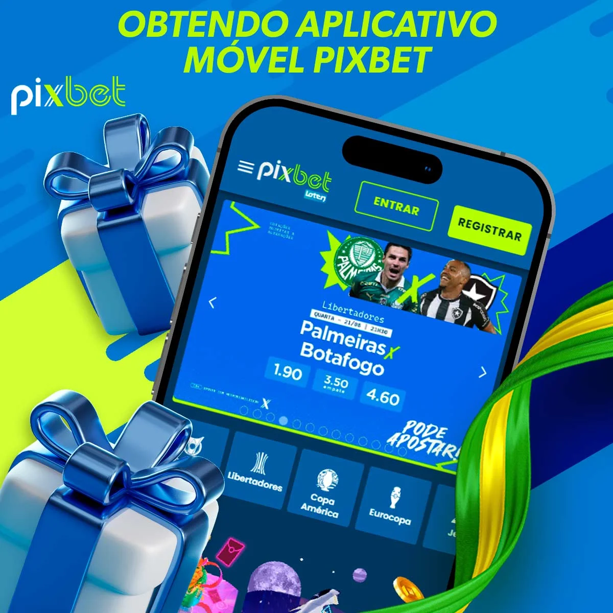 Como posso fazer o download da aplicação móvel Pixbet para utilizar um código promocional?