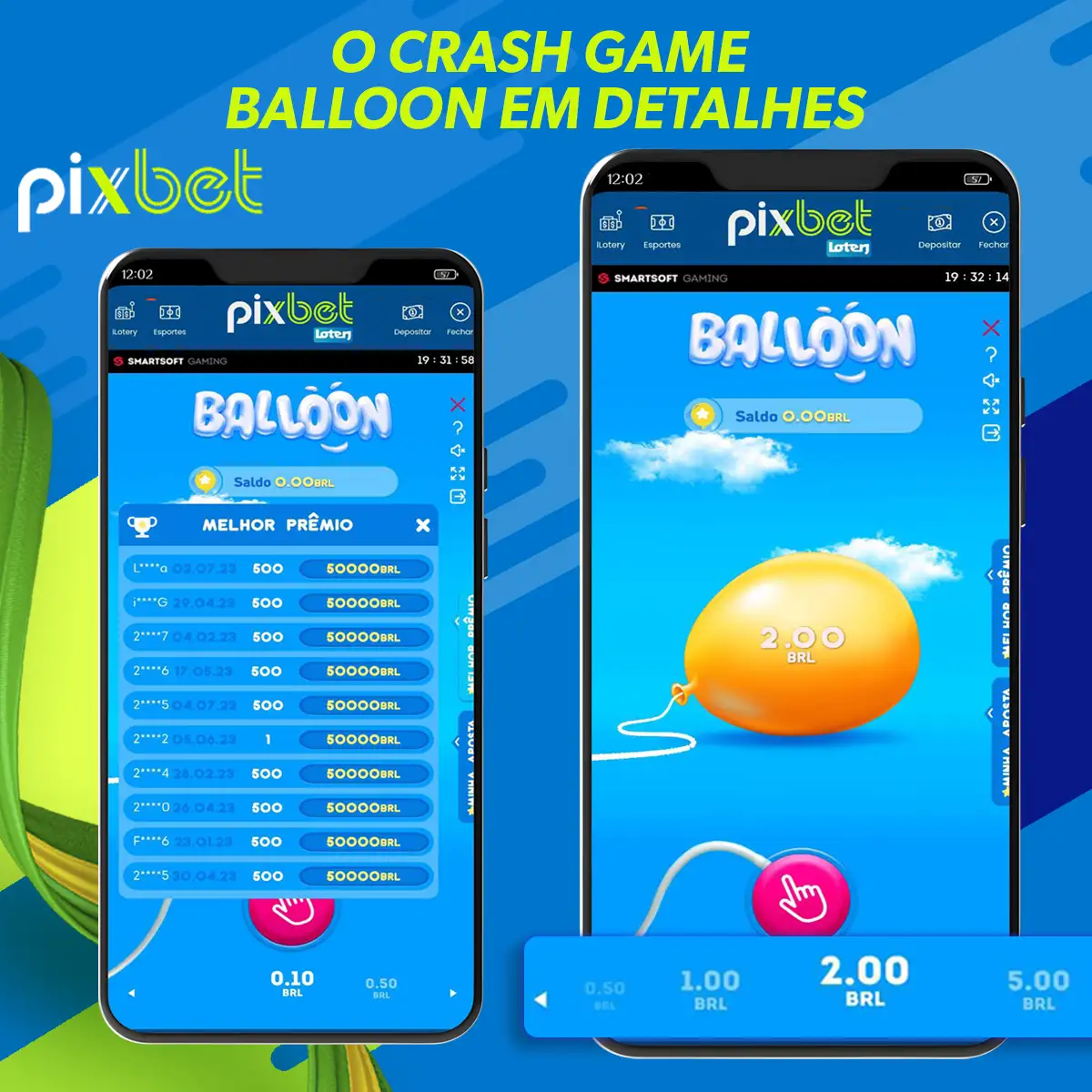 Descrição pormenorizada do jogo Pixbet Balloon crash